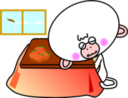 White Monkey "Whity" -The Winter- sticker #9067427