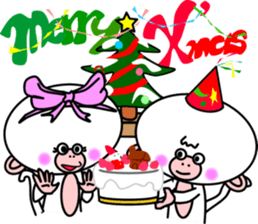 White Monkey "Whity" -The Winter- sticker #9067439