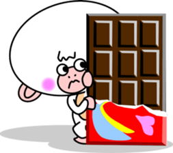 White Monkey "Whity" -The Winter- sticker #9067452