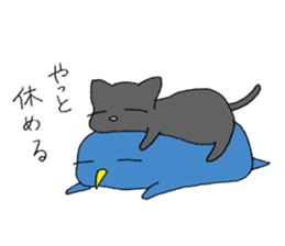 A burdened penguin with a cat sticker #9068124