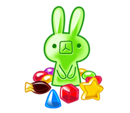 Gummy candy rabbit 1 sticker #9068258