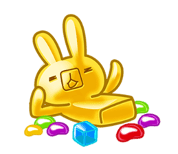 Gummy candy rabbit 1 sticker #9068280