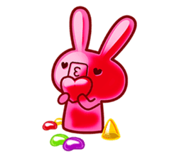 Gummy candy rabbit 1 sticker #9068282