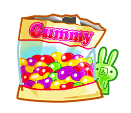Gummy candy rabbit 1 sticker #9068285