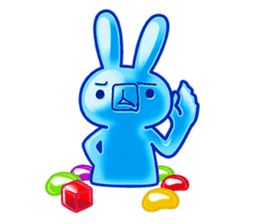 Gummy candy rabbit 1 sticker #9068286