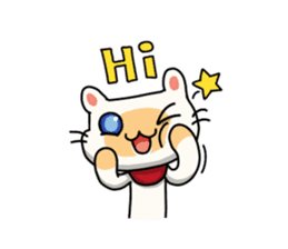 Egg kitty sticker #9069176