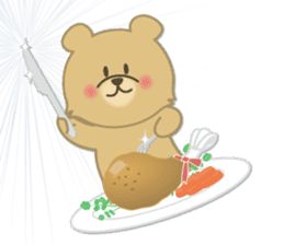 Kuma the tiny bear lives in Hokkaido 3 sticker #9069863