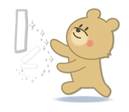 Kuma the tiny bear lives in Hokkaido 3 sticker #9069864