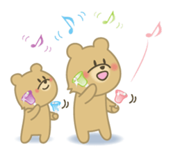 Kuma the tiny bear lives in Hokkaido 3 sticker #9069866