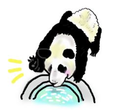 Heart of the panda sticker #9070138