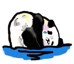 Heart of the panda sticker #9070140