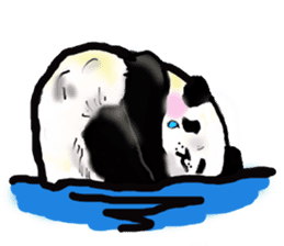 Heart of the panda sticker #9070140