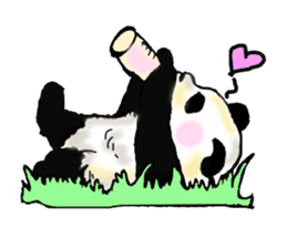 Heart of the panda sticker #9070141