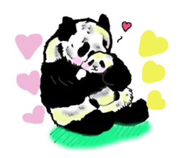 Heart of the panda sticker #9070142