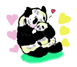 Heart of the panda sticker #9070142