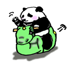 Heart of the panda sticker #9070145