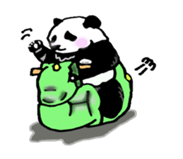Heart of the panda sticker #9070145
