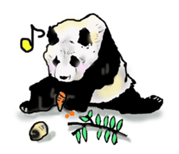 Heart of the panda sticker #9070146