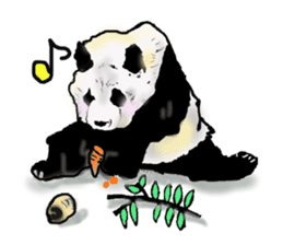 Heart of the panda sticker #9070146