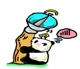 Heart of the panda sticker #9070147