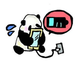 Heart of the panda sticker #9070148