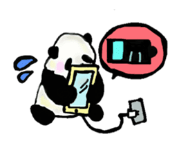 Heart of the panda sticker #9070148