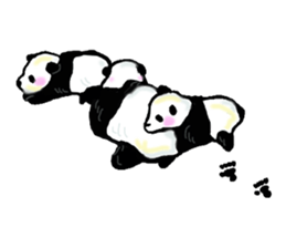 Heart of the panda sticker #9070154