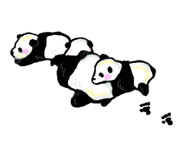 Heart of the panda sticker #9070154