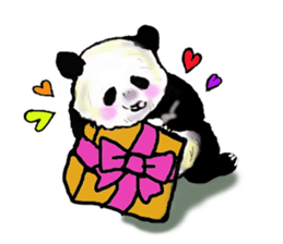 Heart of the panda sticker #9070160