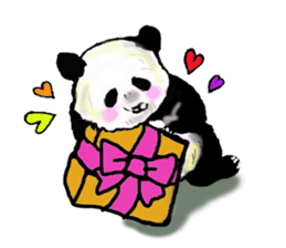 Heart of the panda sticker #9070160
