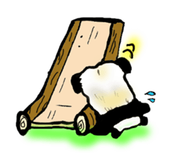 Heart of the panda sticker #9070164