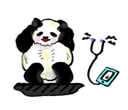 Heart of the panda sticker #9070168