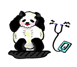 Heart of the panda sticker #9070168
