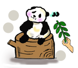 Heart of the panda sticker #9070175