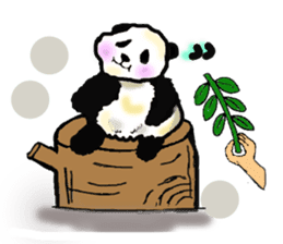 Heart of the panda sticker #9070175