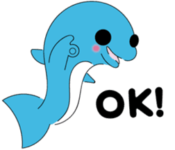 Dolphin Koo-chan<everyday conversation> sticker #9071158