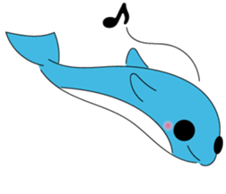 Dolphin Koo-chan<everyday conversation> sticker #9071161