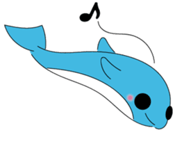 Dolphin Koo-chan<everyday conversation> sticker #9071161