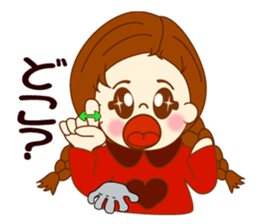 Girl's sign language  ver.2 sticker #9071906