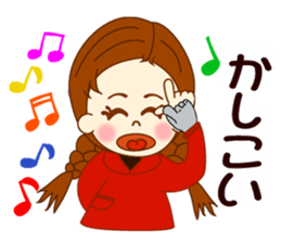 Girl's sign language  ver.2 sticker #9071909