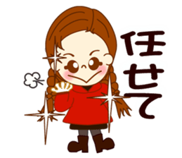 Girl's sign language  ver.2 sticker #9071910