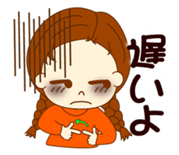 Girl's sign language  ver.2 sticker #9071916