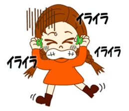 Girl's sign language  ver.2 sticker #9071917