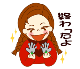 Girl's sign language  ver.2 sticker #9071918