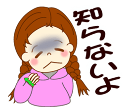 Girl's sign language  ver.2 sticker #9071920