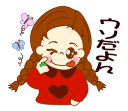 Girl's sign language  ver.2 sticker #9071925