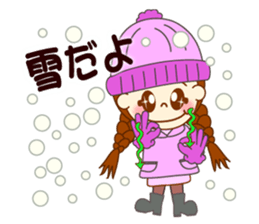 Girl's sign language  ver.2 sticker #9071930