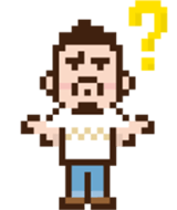 A day of beard bear (Pixel Art) sticker #9072105