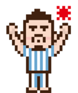 A day of beard bear (Pixel Art) sticker #9072113