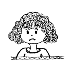 The retro girl stickers sticker #9072261